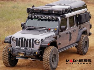 Jeep Gladiator Flexible Solar Panel Kit - Complete Kit w/ Waterproof Controller + Hood Decal - 90W